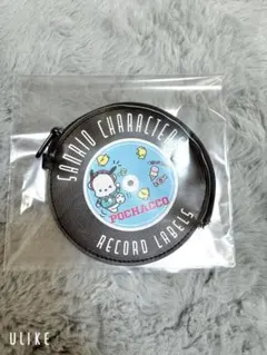 サンリオ ポチャッコ　レコード風　フラットポーチ