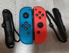 ニンテンドーSwitch　ジョイコンとストラップ　ジャンク品