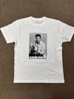 エルビスプレスリー　フォトTシャツ　Mサイズ ホワイトボディ