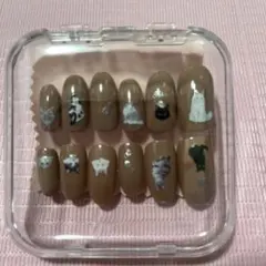 猫デザイン ネイルチップ 12個セット