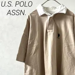 U.S. POLO ASSN. ポロシャツ 半袖 ロゴ刺繍 シンプル ゆったりのサムネイル