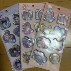 ホログラムキャラクターシール3パック