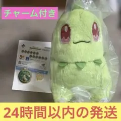 一番くじ Pokémon D賞 ぬいぐるみ J賞 メタルチャーム チコリータのサムネイル