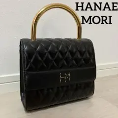 HANAEMORI ブラック×ゴールド ハンドバッグ フォーマル