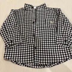 シャツ　ギンガムチェック 90 キッズ ベビー 襟付き