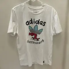 adidas スケートボード Tシャツ L ホワイト