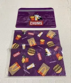 ◆未使用品◆CHUMS チャムス マクドナルド クリーナークロス&ジッパーポーチ