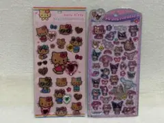 新品★ドンキ購入★日焼けキティー★うるちゅるポップシール×キラキララインストーン