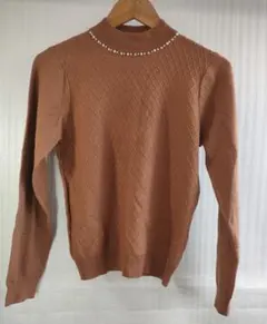 長袖ニット　Rag Out　Avail　ビジュー　カットソー