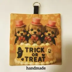数量限定❣️パネルトイプードルTRICK OR TREATケーキポーチオーナメント