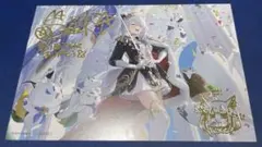 白上フブキ 箔押し複製サイン＆メッセージ入り Yin描き下ろし ポストカード ホロライブ 白上フブキ 活動5周年記念 箔押し複製サイン