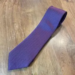 メンズ　ネクタイ　紫色 小さなドットパターン　スリムタイ　オシャレ　黒と紫　匿名