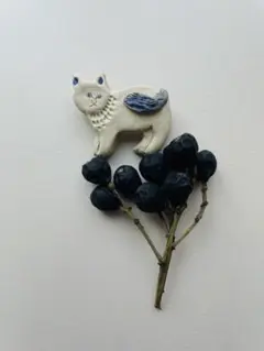 ネコ　ブローチ　動物　プレゼント