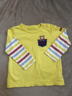 ミキハウス HOTBISCUITS 長袖Tシャツ 90