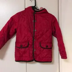 3can4n レッド キルティングジャケット 中綿コート