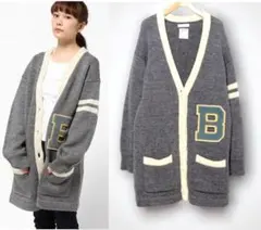 極美品　75,900円　MADISONBLUE　Ｂロゴワッペン　厚手カーディガンのサムネイル