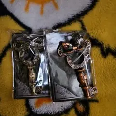 ミッキー・ミニー 鍵型キーホルダー 2個セット