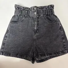 デニムショートパンツ ブラック