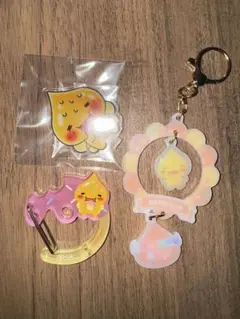 しずくちゃん ゆらゆらキーホルダー アセオ君 アクリルスタンド カラビナ