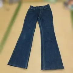 B フレアパンツ ダークブルー