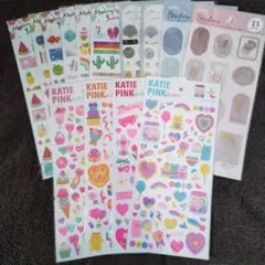 シートシールまとめ売り カラフルシール14枚セット