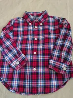 Ralph Lauren 赤チェック ボタンダウンシャツ