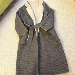 【本日のみ‼︎】ミラオーウェン⭐️ロングコート千鳥格子