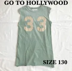 GOTOHOLLYWOOD 130 ナンバリングアップリケノースリーブワンピースのサムネイル