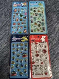 【新品未開封】ぷくぷくシール　ディズニー　4枚セット