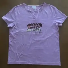 PICONEピッコーネTシャツトップス36S薄ピンクパステルカラー夏半袖
