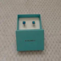 MICHELANGELO ターコイズ スタッドイヤリング