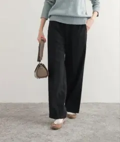 裏起毛 ワイドパンツ