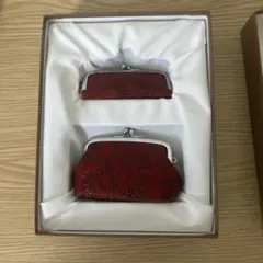 甲州印伝 印傳屋 がま口財布2個セット