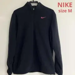 NIKEハーフジップ フリースセーター M黒ナイキ