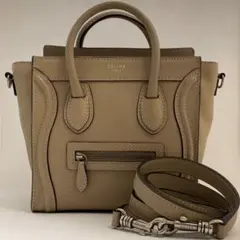 希少 廃盤CELINE セリーヌ LUGGAGE ラゲージ ナノ デューン