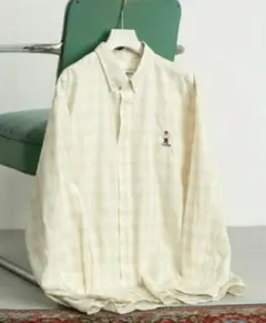 【TeddyBear×SENSE OF PLACE】 別注 チェック長袖シャツ