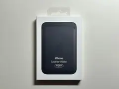 【美品】純正 MagSafe対応 iPhone レザーウォレット・ブラック③ Apple アップル 純正 MagSafe対応 iPhone レザーウォレット