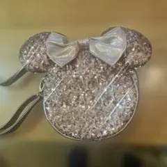ディズニー　ミニー　スパンコールショルダーバッグ