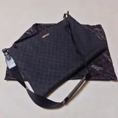 【極美品】 GUCCI ショルダーバッグ GG柄 デニム生地 171129