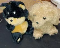 （中古品）犬のぬいぐるみ 2点セット