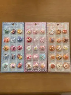 カプセルパッケージデコパーツ3点セット立体シール3Dシール パンポテトおまけ付き