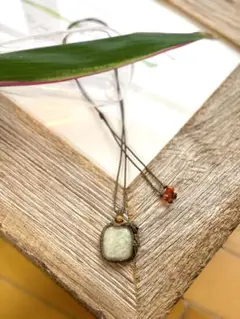 Relux＊アベンチュリン天然石マクラメネックレス/日々のお守りアクセサリー