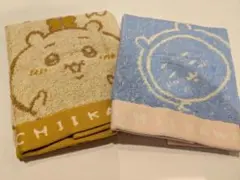 ちいかわ「ハンドタオル」（ちょうちょ＆パジャマ各一枚）計２枚