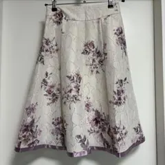 Misch Masch フラワープリント フレアスカート 36