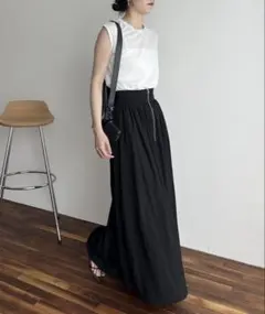 カプリシュレマージュ マキシIラインスカート ブラック 黒 - メルカリ