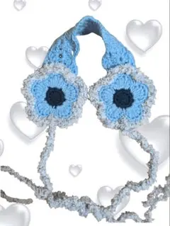 デイジー　イヤーマフ　ヘッドドレス　花　ハンドメイド
