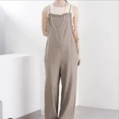 最終値下げ★シーナリー　ヘリンボンリネンサロペットのサムネイル