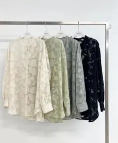 ナイスクラップジャガードシアーシャツ