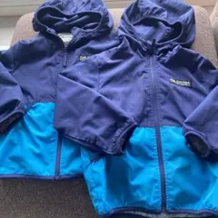 フード付きジャケット サイズ110 ネイビーと青