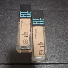 MAYBELLINE FIT ME リキッドファンデーション 103　2本セット